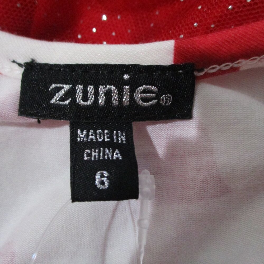Zunie Tulle Skirt Heart Print Dress with Heart Shaped Bag - Picture 3 of 4